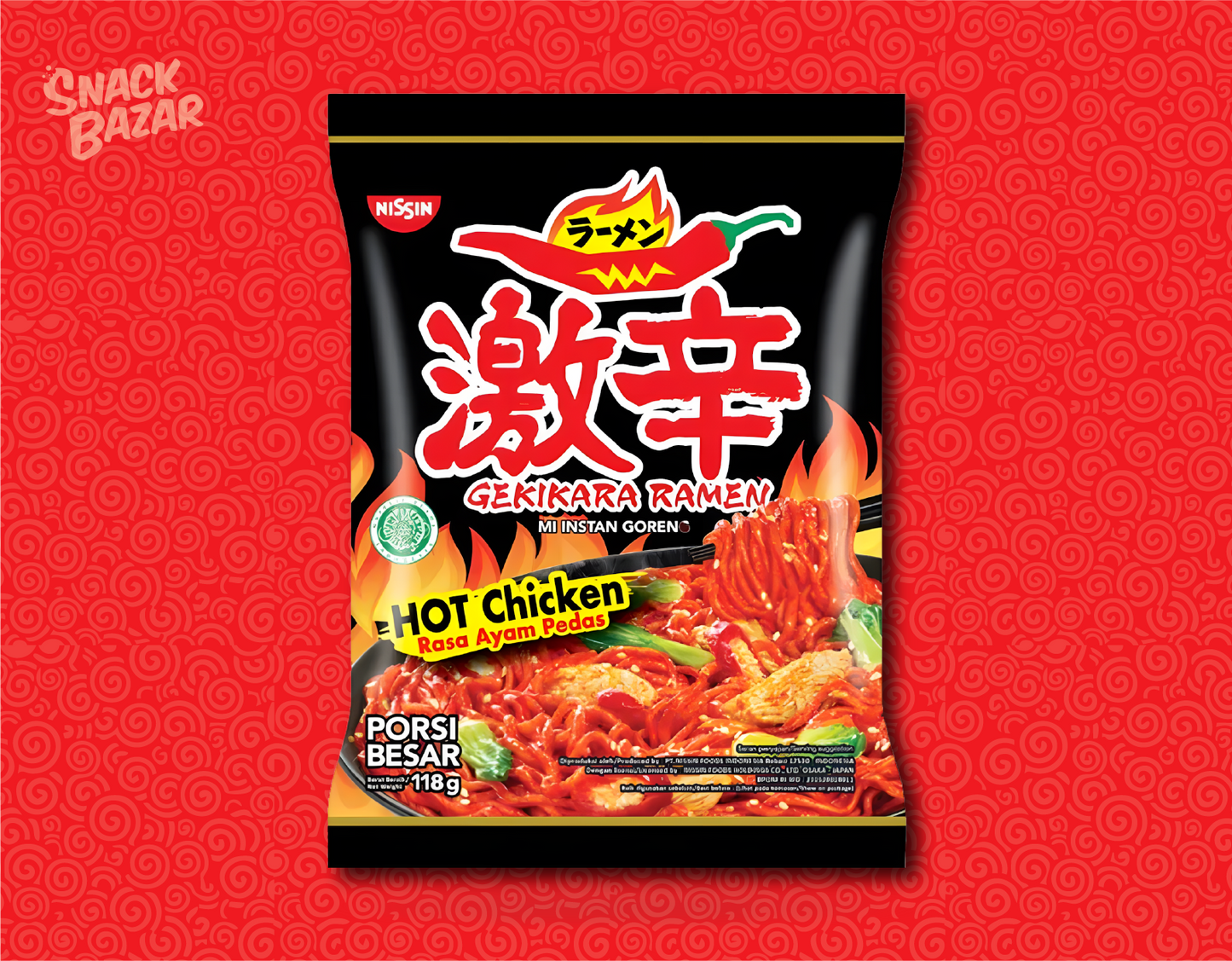Nissin Geikkara Hot Chicken Rasa ayam