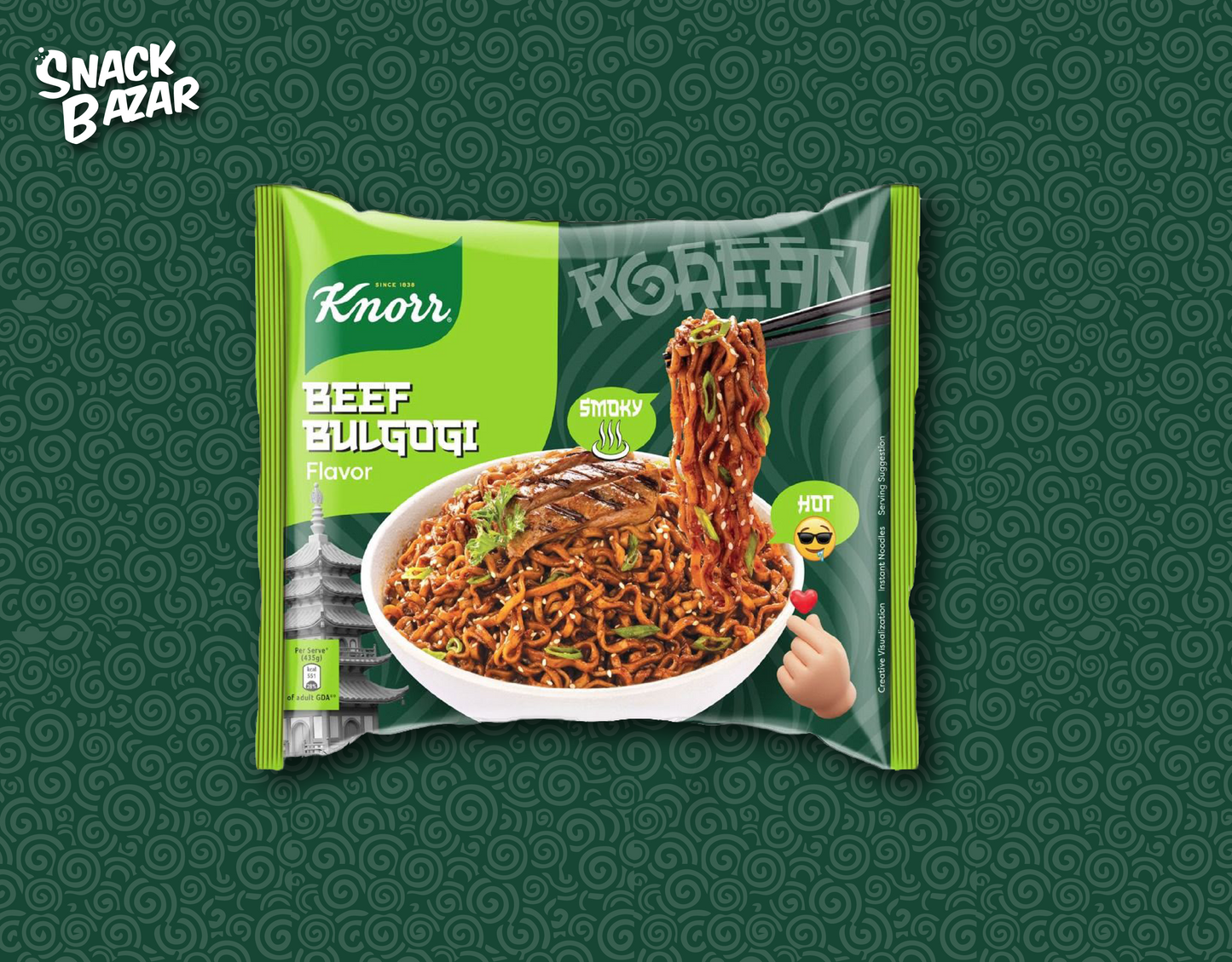 Knorr Korean Beef Bulgogi Flavor Instant Noodles