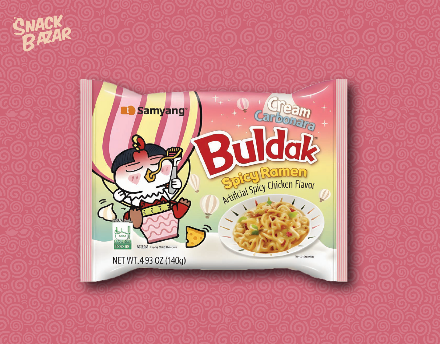 Buldak Cream Carbonara – Samyang Creamy Spicy Hot Chicken Ramen