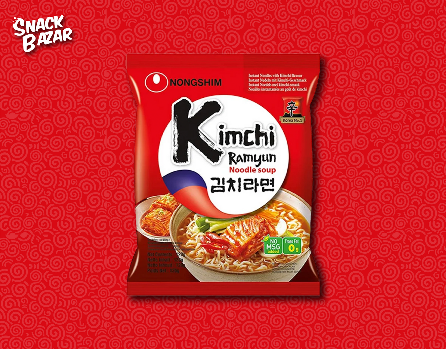 Nongshim Kimchi Ramyun Instant Noodle Soup 120g