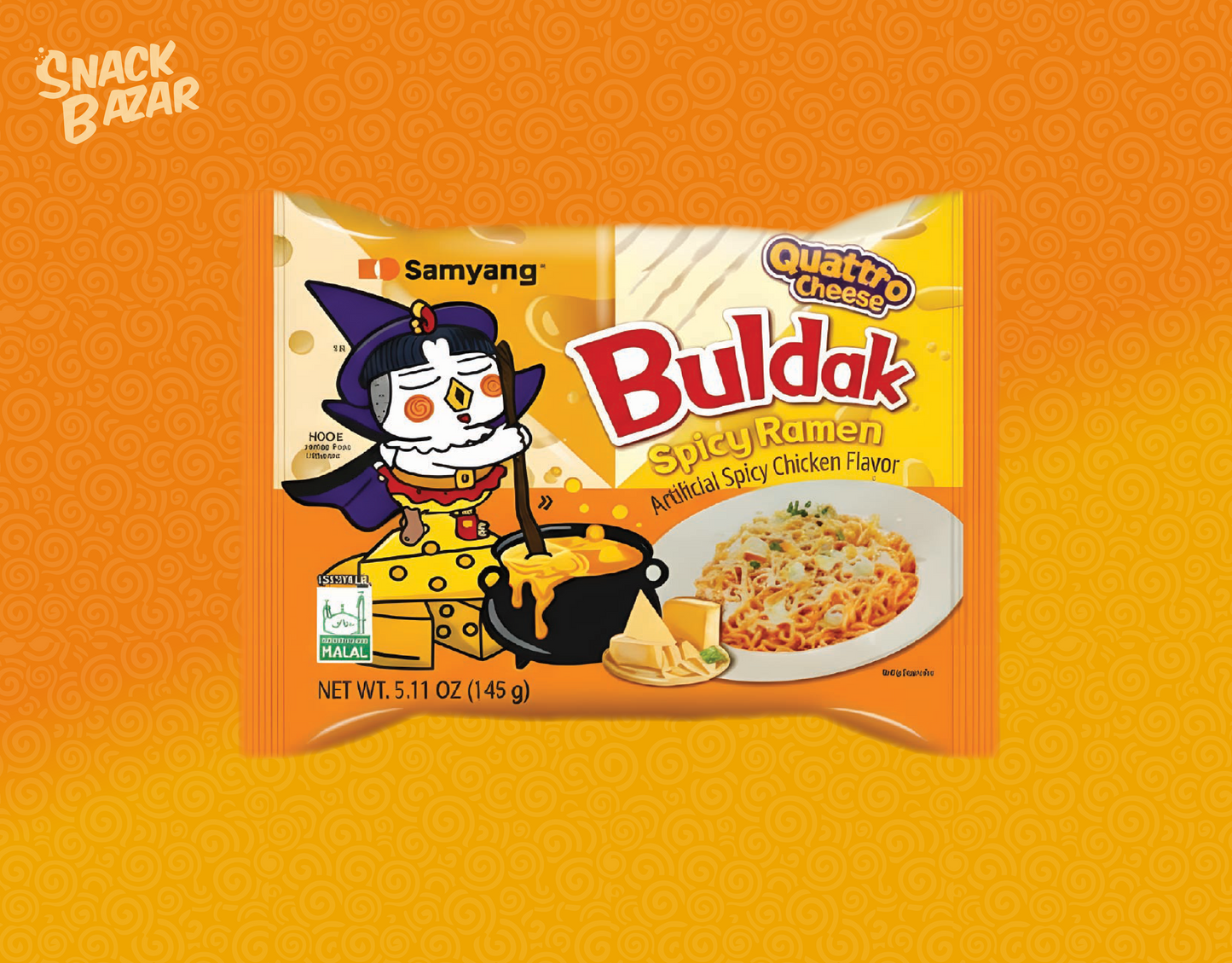Buldak Quattro Cheese – Samyang Quattro Cheese Hot Chicken Ramen