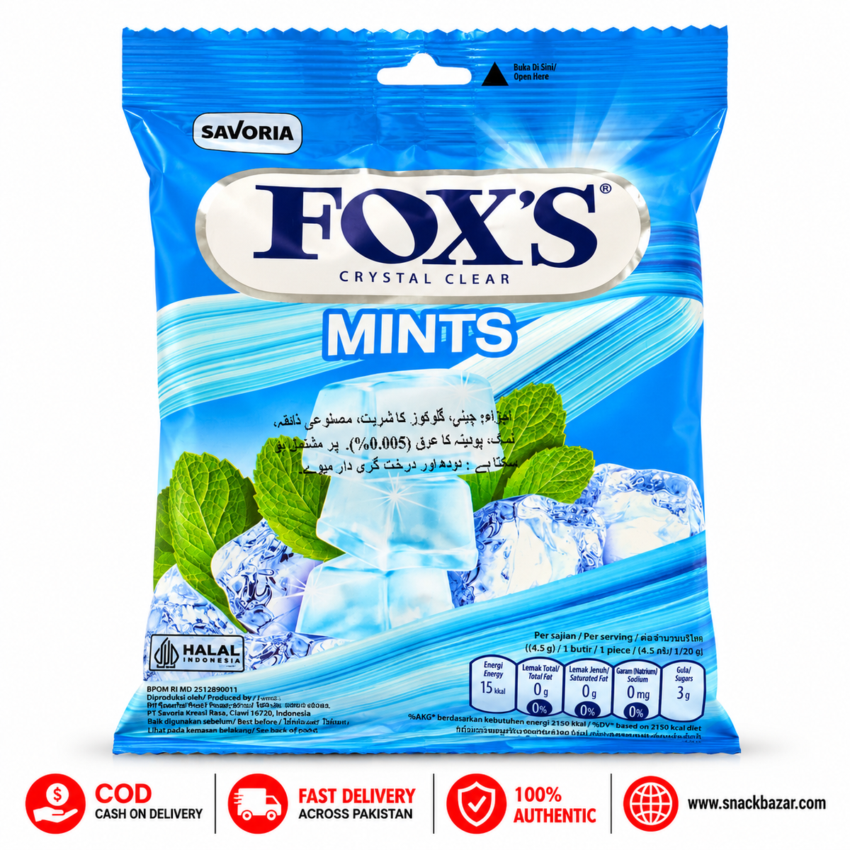 Fox’s Crystal Clear Mints – Mint Flavoured Candy