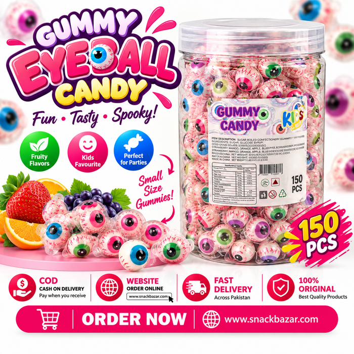 Gummy Eyeball Candy 150 PCS – Small Fruity Gummy Candies