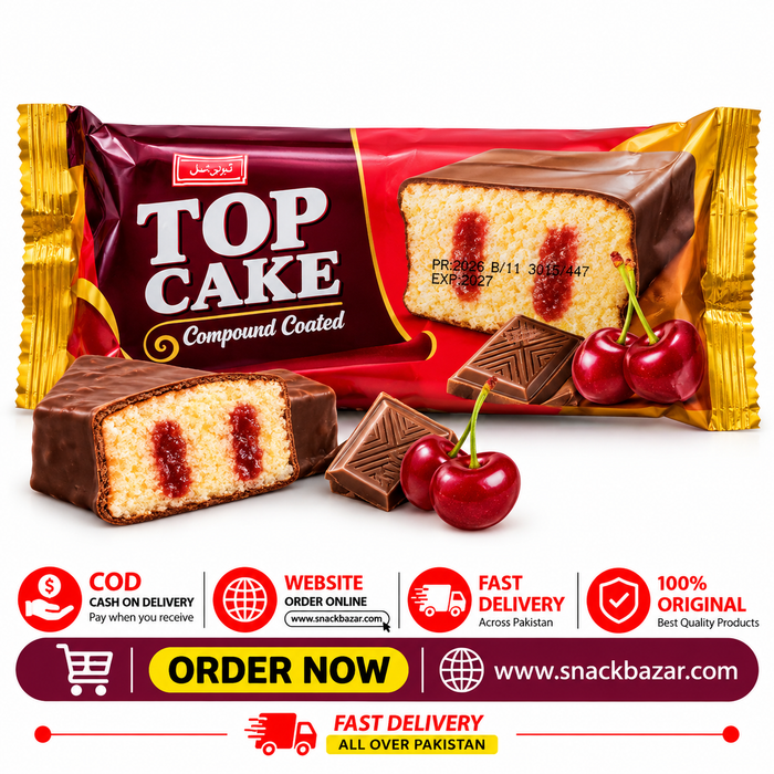 Top Cake Compound Coated Chocolate Cake