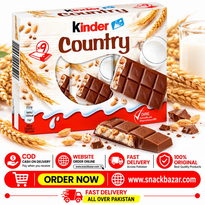 Kinder Country Milk Chocolate Bar Multipack 9 Pcs