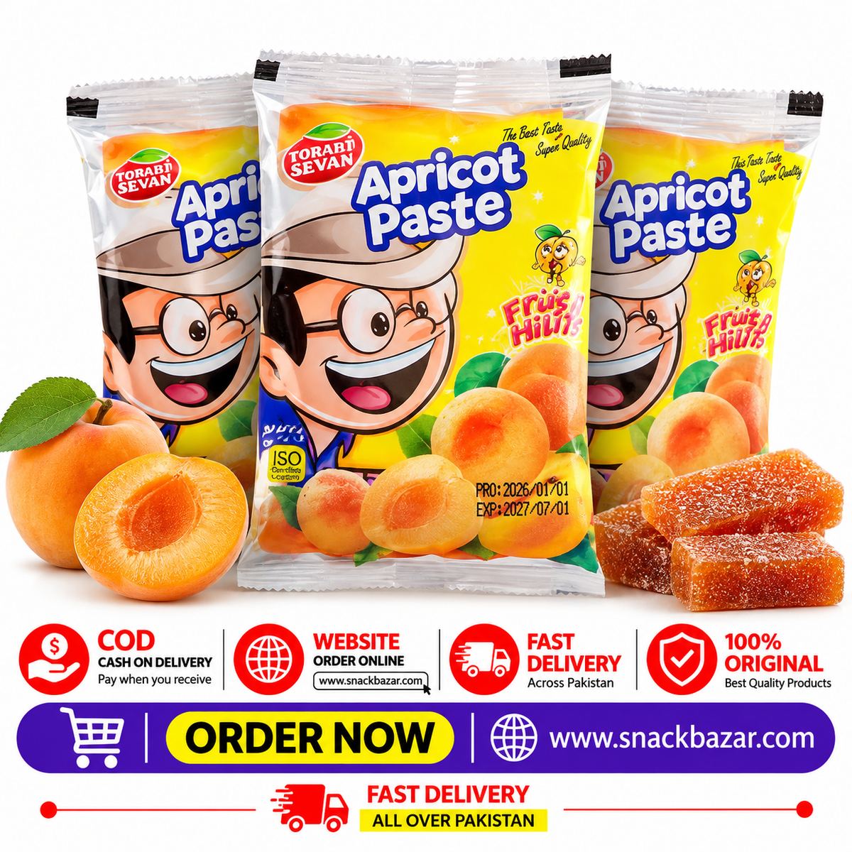 Torshi Sevan Apricot Paste Fruit 24 pcs