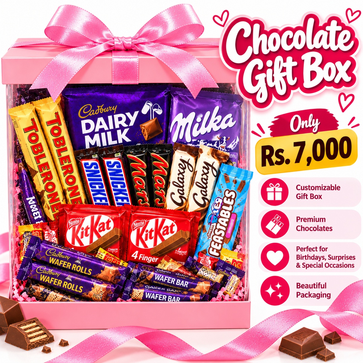 Custom Chocolate Gift Box – Personalized Chocolate Hamper