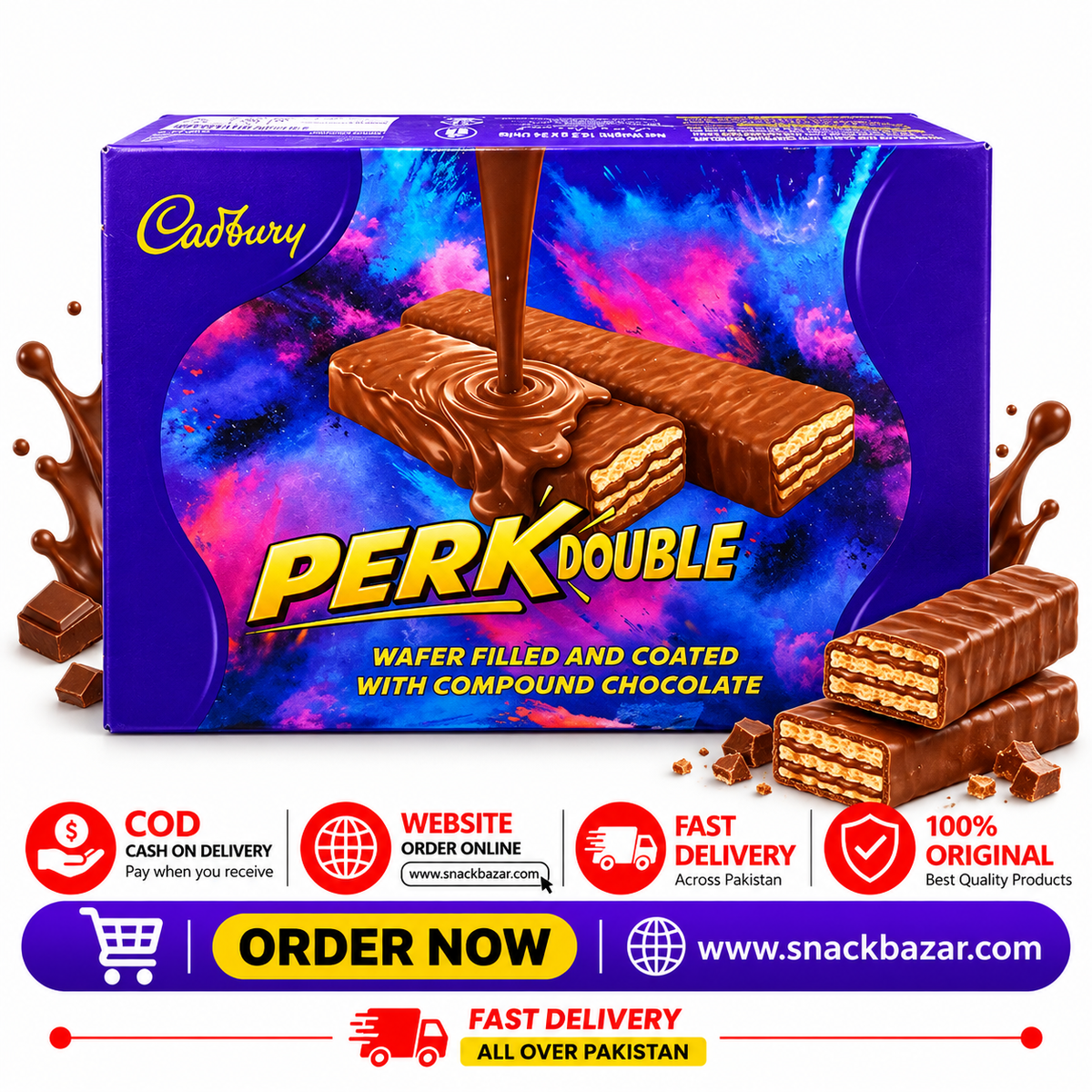 Cadbury Perk Double Wafer Chocolate