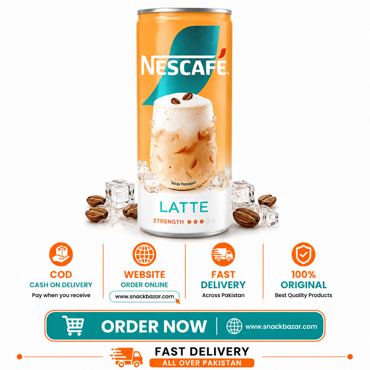 Nescafé Latte Coffee Can 240ml
