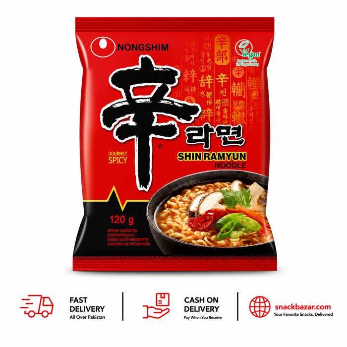 Nongshim Shin Ramyun Gourmet Spicy Noodles 120g