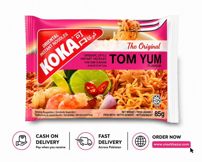 Koka Tom Yum Flavour Instant Noodles – Imported