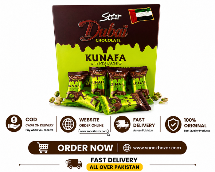 Dubai Kunafa Mini Chocolate – Pistachio & Kunafa Filling