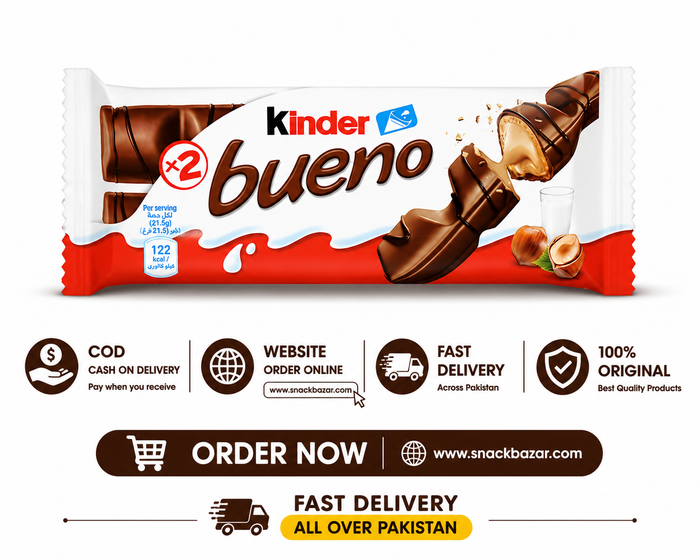 Kinder Bueno Crispy Creamy Chocolate Bar  – Imported