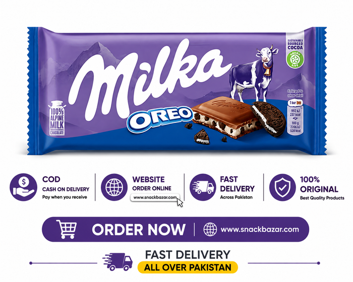 Milka Oreo Chocolate Bar 90g – Imported