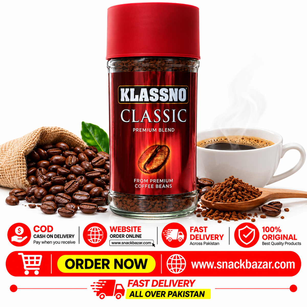 Klassno Classic Premium Blend Instant Coffee