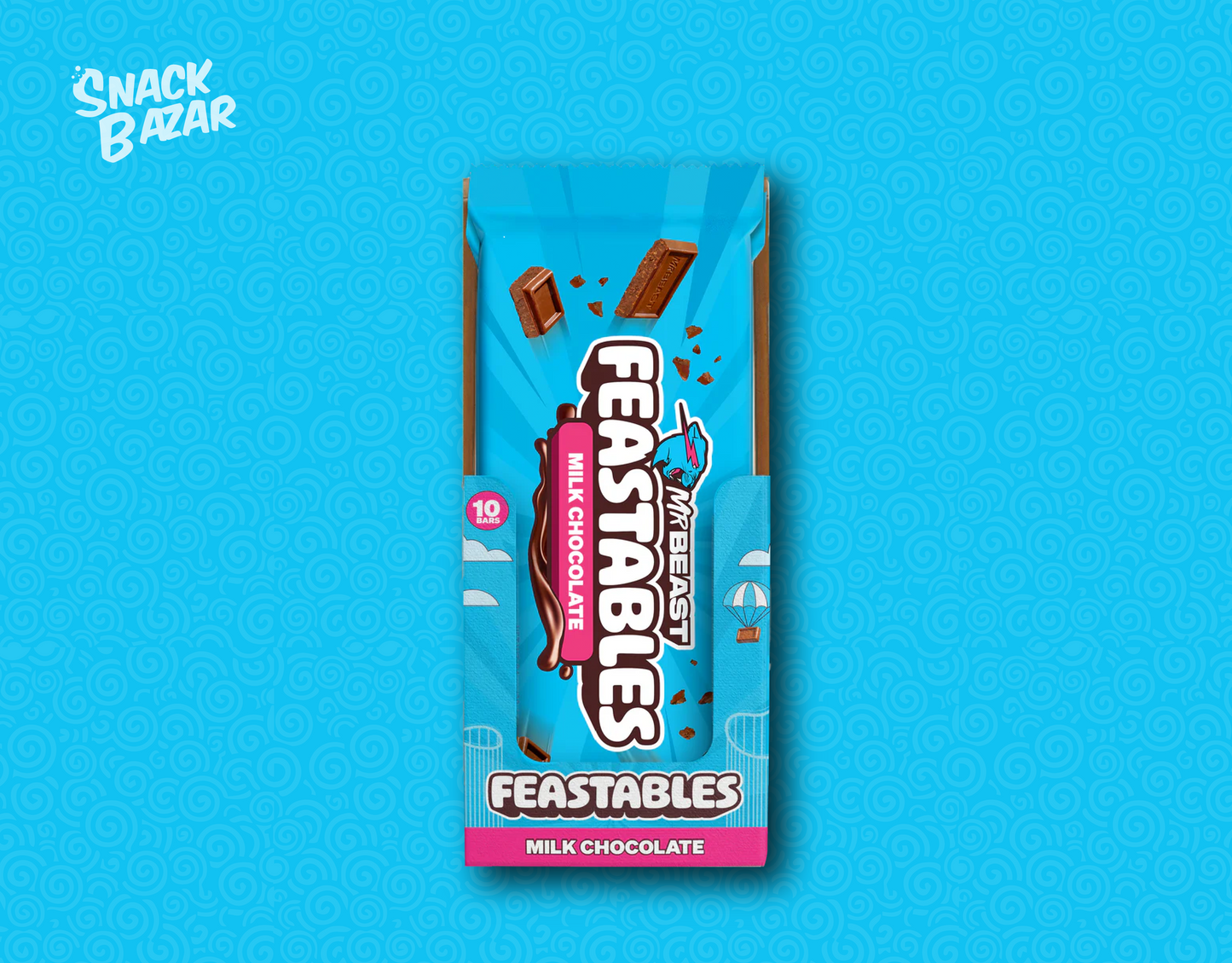 Feastables Chocolate Bars Milk Chocolate  King Size