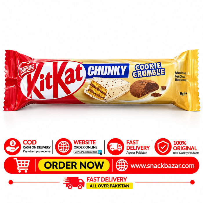Nestlé KitKat Chunky Cookie Crumble White Chocolate Wafer Bar 38g