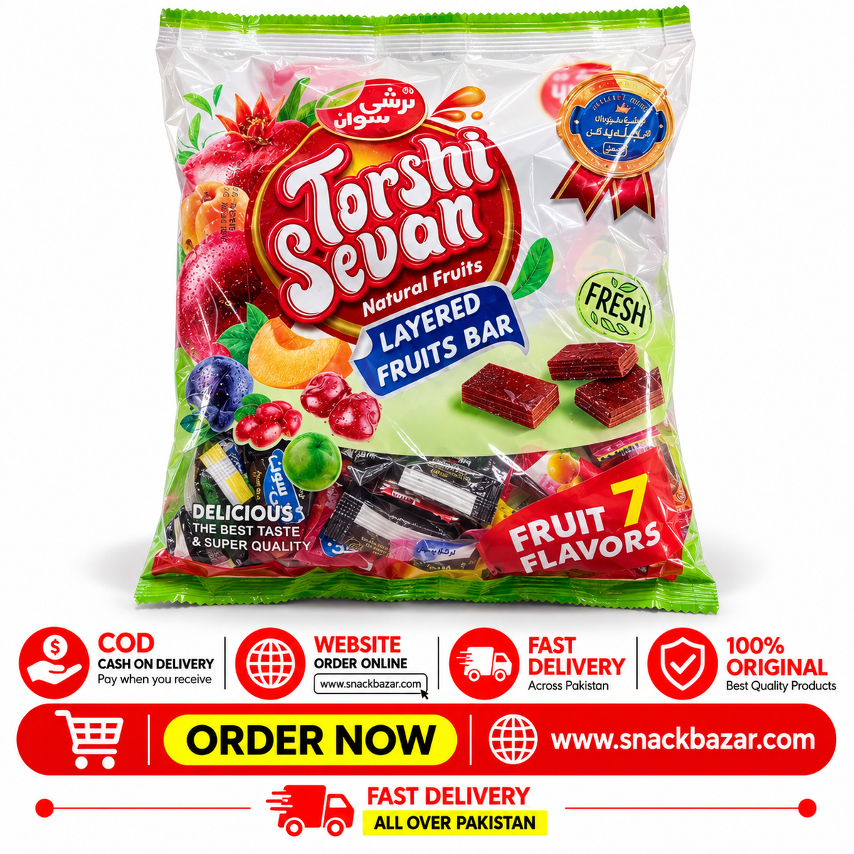 Torshi Sewan Layered Fruits Bar – 7 Fruit Flavours
