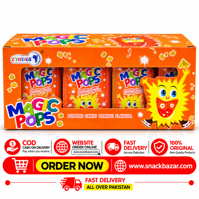 Magic Pops Popping Candy – Orange Flavour