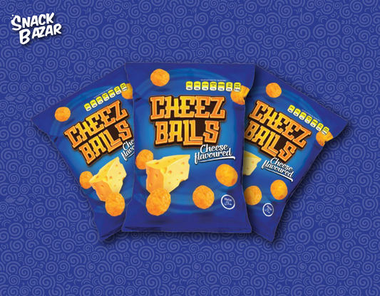 Cheez Balls (65g 1 Bag) Corn snacks with creamy cheese flavor