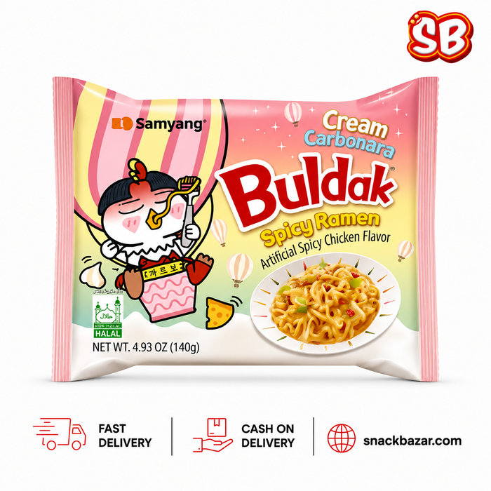 Samyang Buldak Cream Carbonara Hot Chicken Ramen 140g