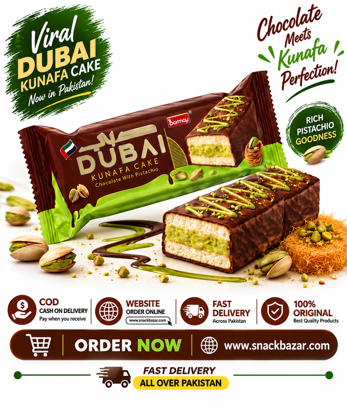 Dubai Kunafa Cake Chocolate with Pistachio