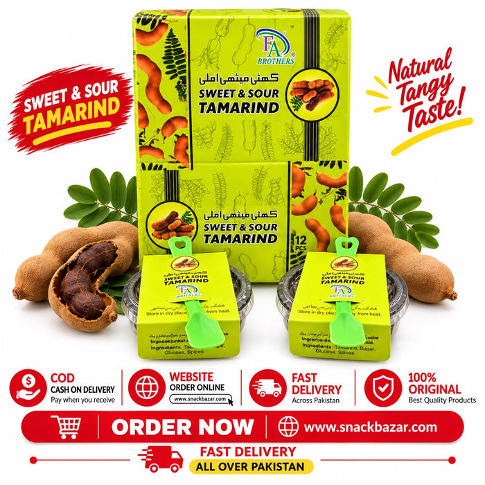 Sweet & Sour Tamarind (Cup  Imli ) 12 Pcs